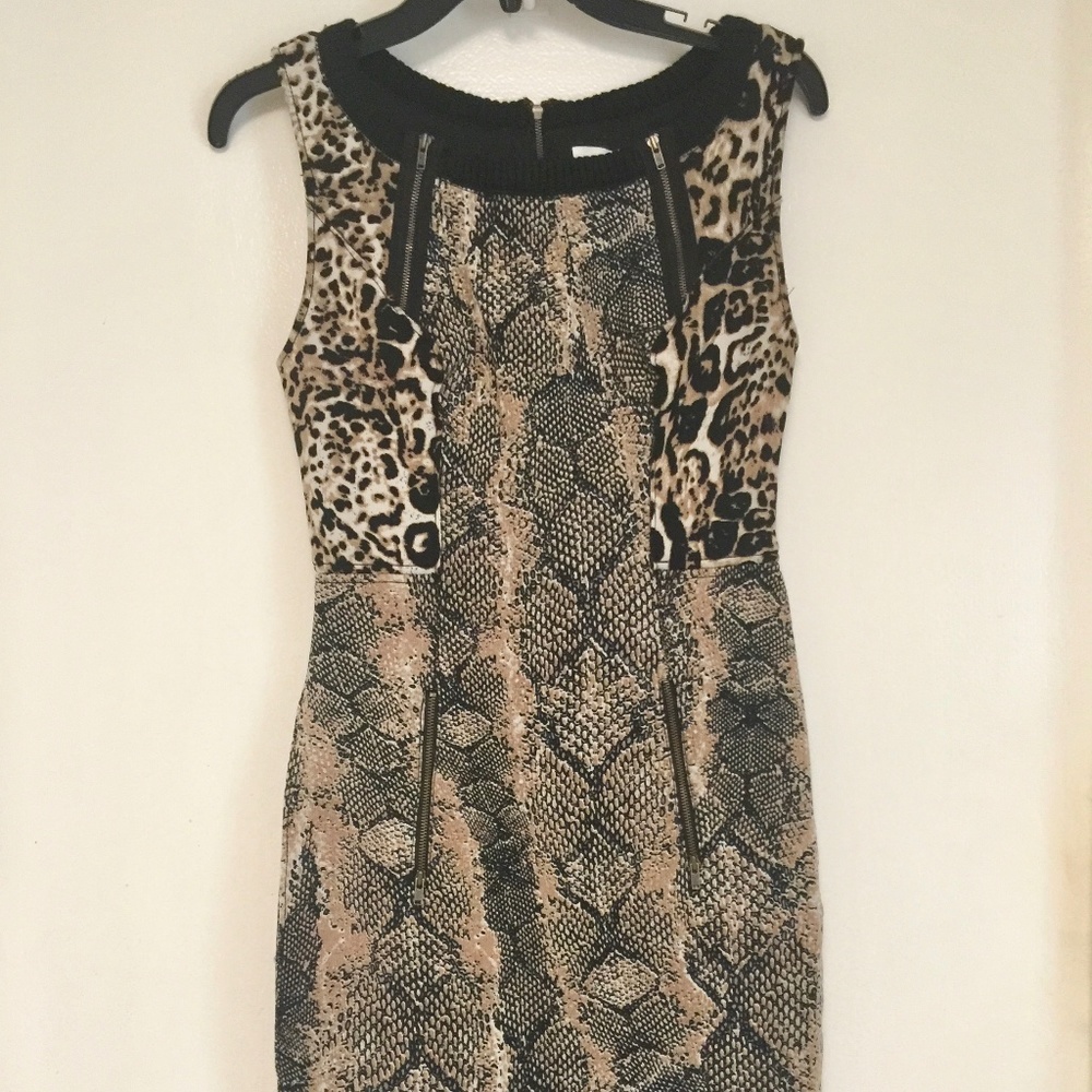 ANTHROPOLOGIE TRACY REESE Python Cheetah  Dress